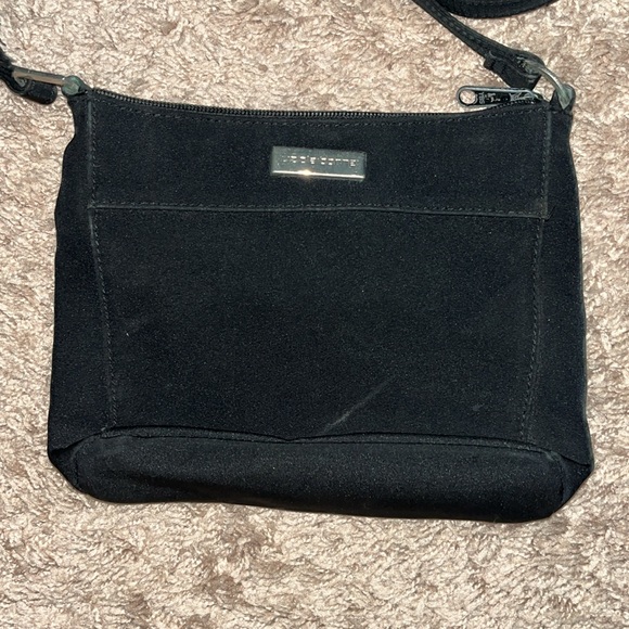 Y2K Liz Claiborne black purse with NIB purse scarf black and white - Picture 2 of 7